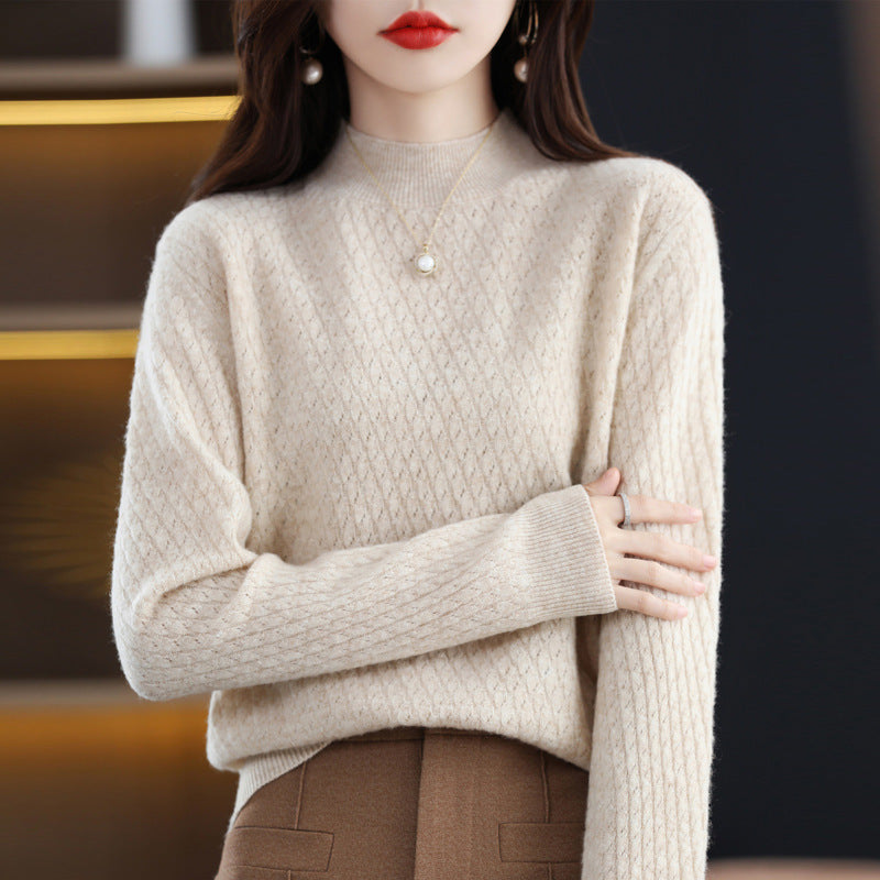 un Pull tricoté Pure laine pour femme