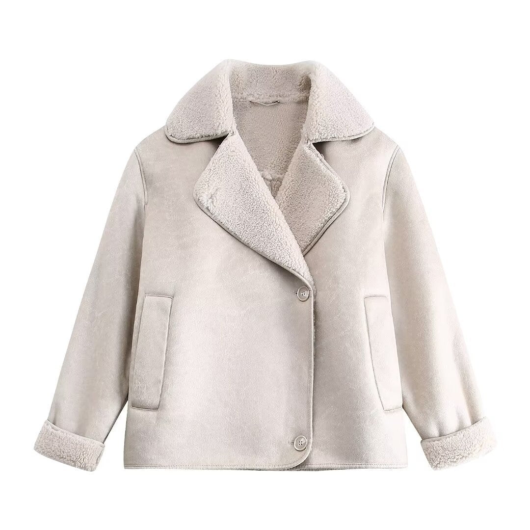 Manteau chaud ample pour l'automne et l'hiver