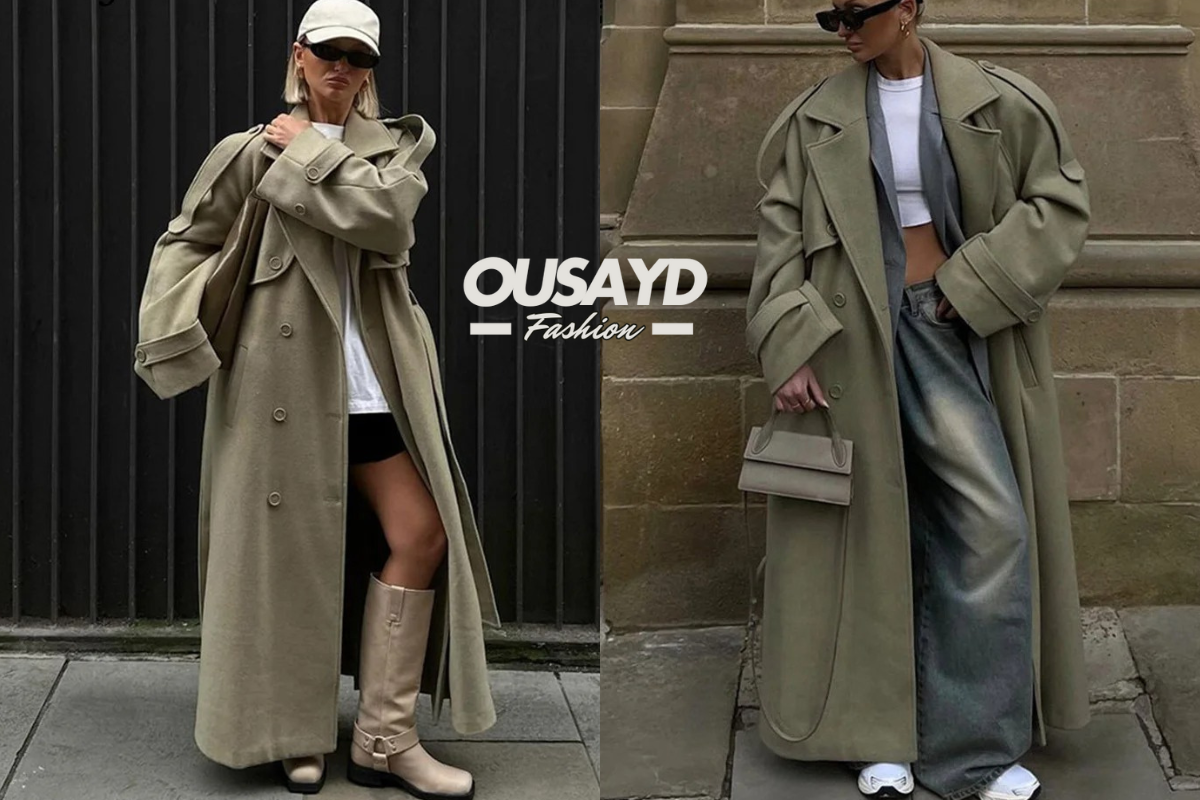 Manteau Long en laine élégant
