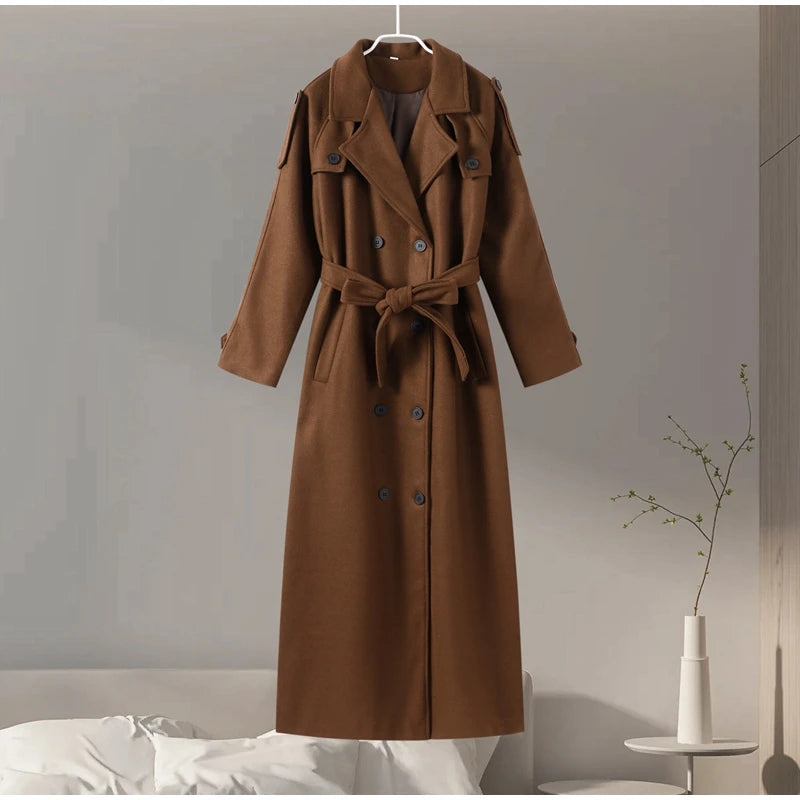 Manteau Long en laine élégant