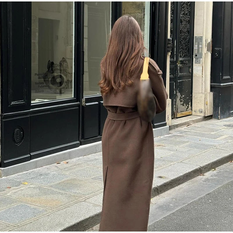 Manteau Long en laine élégant
