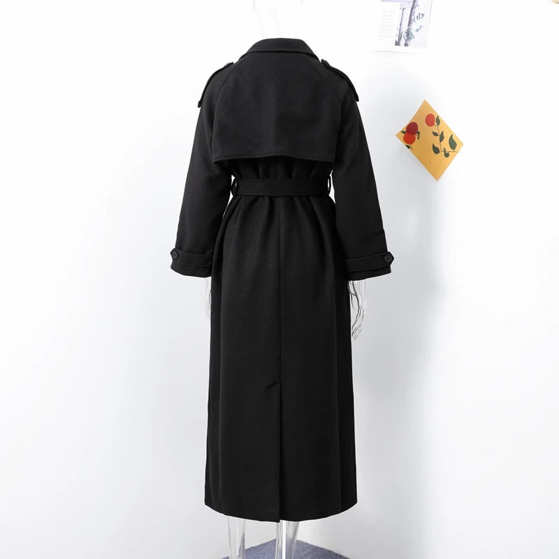 Manteau Long en laine élégant