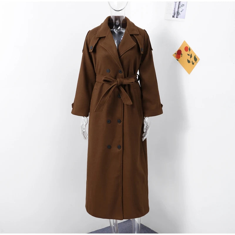 Manteau Long en laine élégant