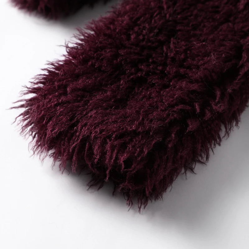 Manteau léopard femme chaud stylé