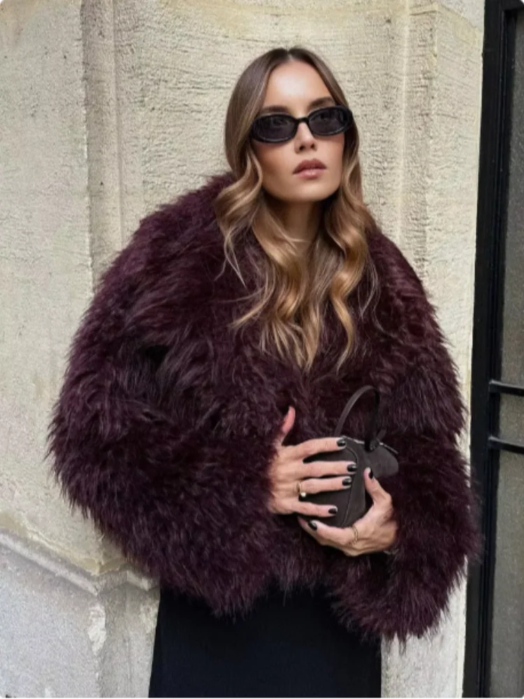 Manteau léopard femme chaud stylé