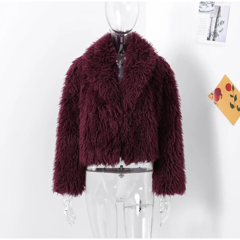 Manteau léopard femme chaud stylé