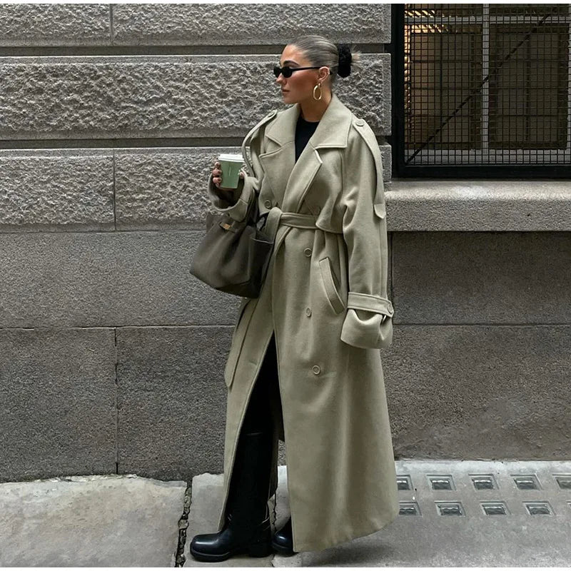 Manteau Long en laine élégant