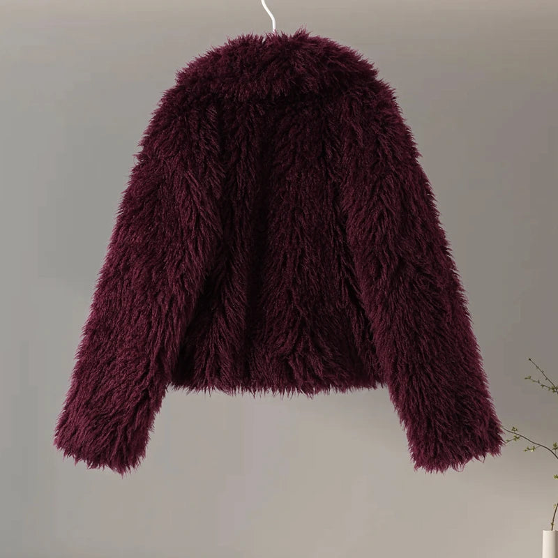 Manteau léopard femme chaud stylé