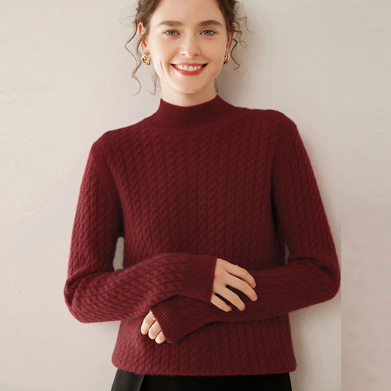 un Pull tricoté Pure laine pour femme