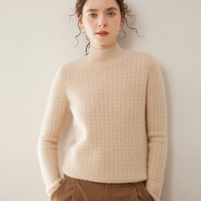 un Pull tricoté Pure laine pour femme