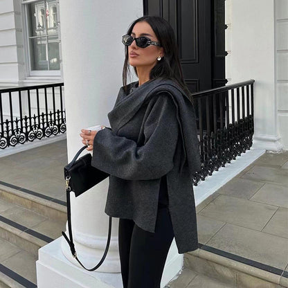 Manteau court à la mode d'hiver