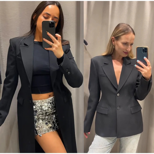 Manteau à Boutonnage Simple Élégant 2025