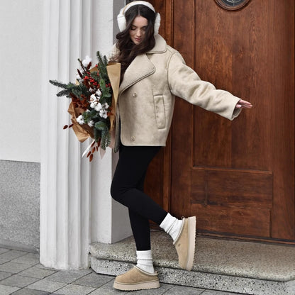 Manteau chaud ample pour l'automne et l'hiver