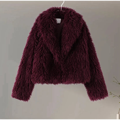 Manteau léopard femme chaud stylé