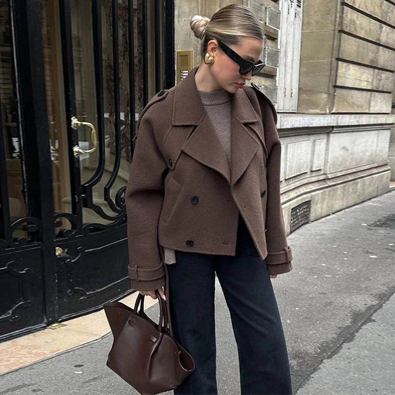 Manteau Long en laine élégant