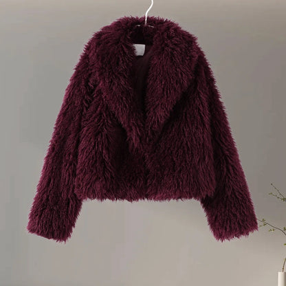 Manteau léopard femme chaud stylé
