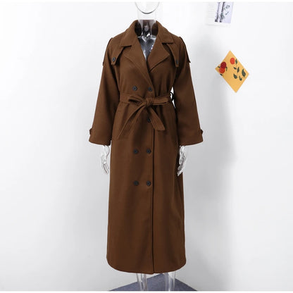 Manteau Long en laine élégant