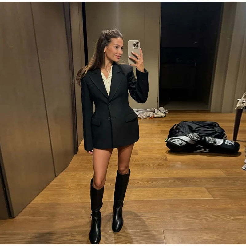 Manteau à Boutonnage Simple Élégant 2025