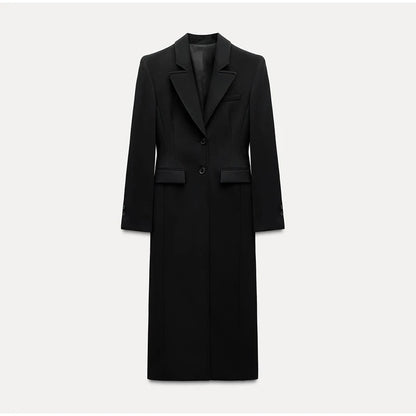 Manteau à Boutonnage Simple Élégant 2025