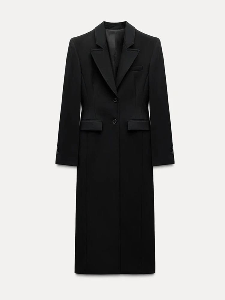 Manteau à Boutonnage Simple Élégant 2025