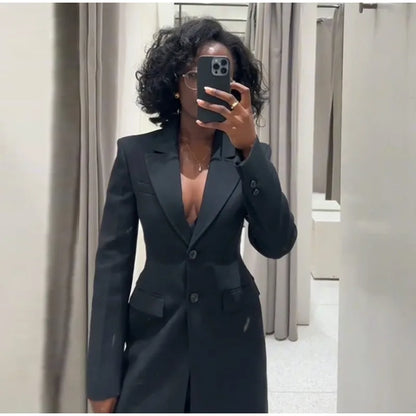 Manteau à Boutonnage Simple Élégant 2025