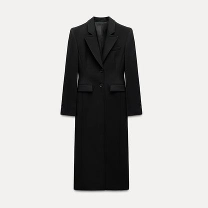 Manteau à Boutonnage Simple Élégant 2025