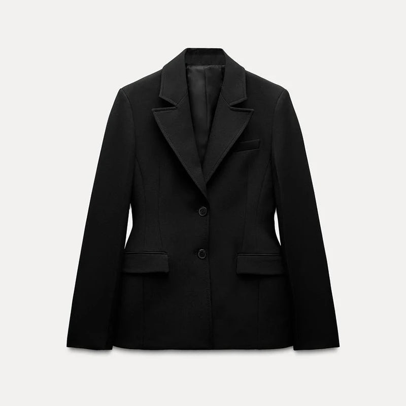 Manteau à Boutonnage Simple Élégant 2025