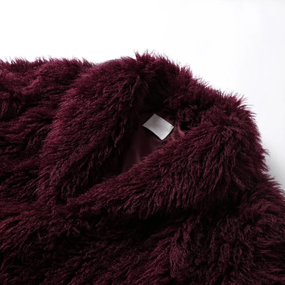 Manteau léopard femme chaud stylé