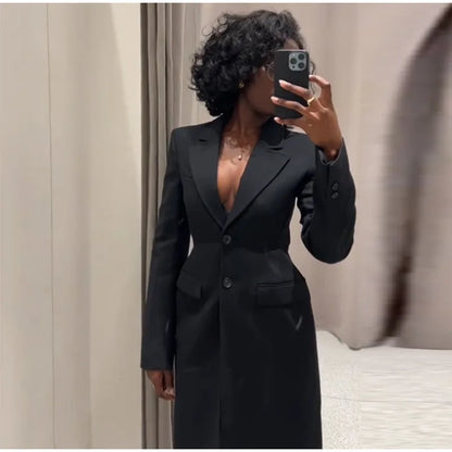 Manteau à Boutonnage Simple Élégant 2025