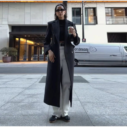 Manteau à Boutonnage Simple Élégant 2025