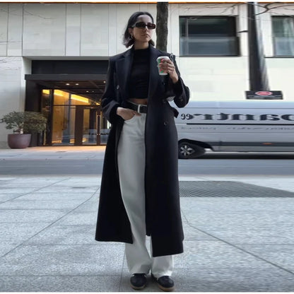 Manteau à Boutonnage Simple Élégant 2025